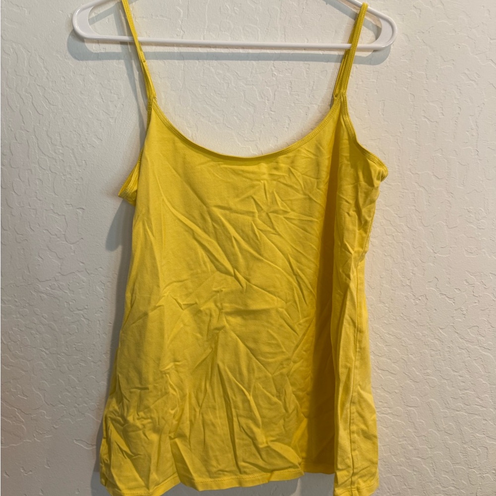 Old Navy Yellow Fitted Sleeveless Camisole